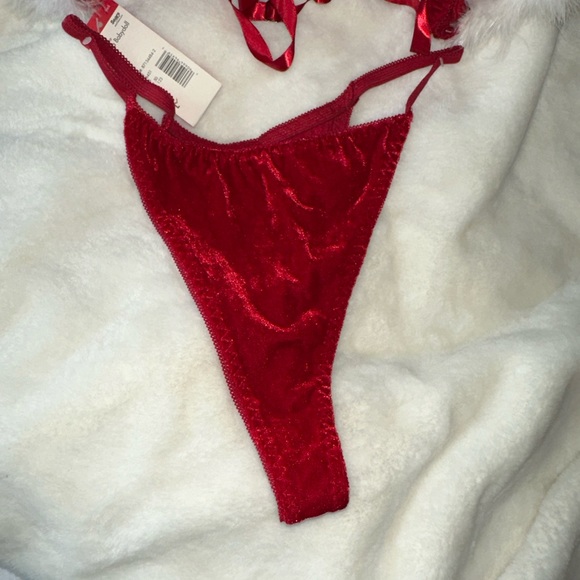 Sears sleepwear women’s red Santa Babydoll set. New with tags. Size large - Picture 3 of 7